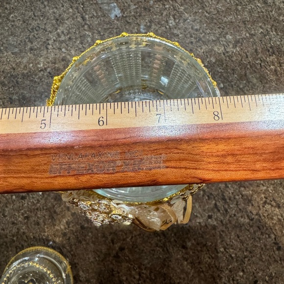 Vintage Handmade Glass Jeweled Candy Jar - Picture 8 of 8